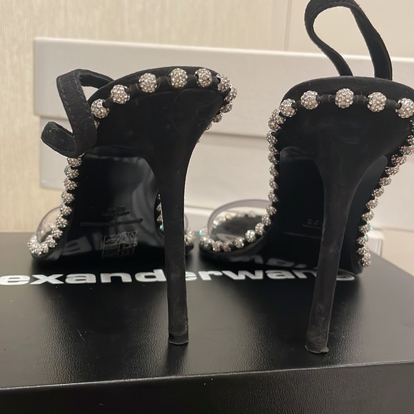 Alexander Wang Nova Crystal High Heel Sandal with PVC - Picture 7 of 10